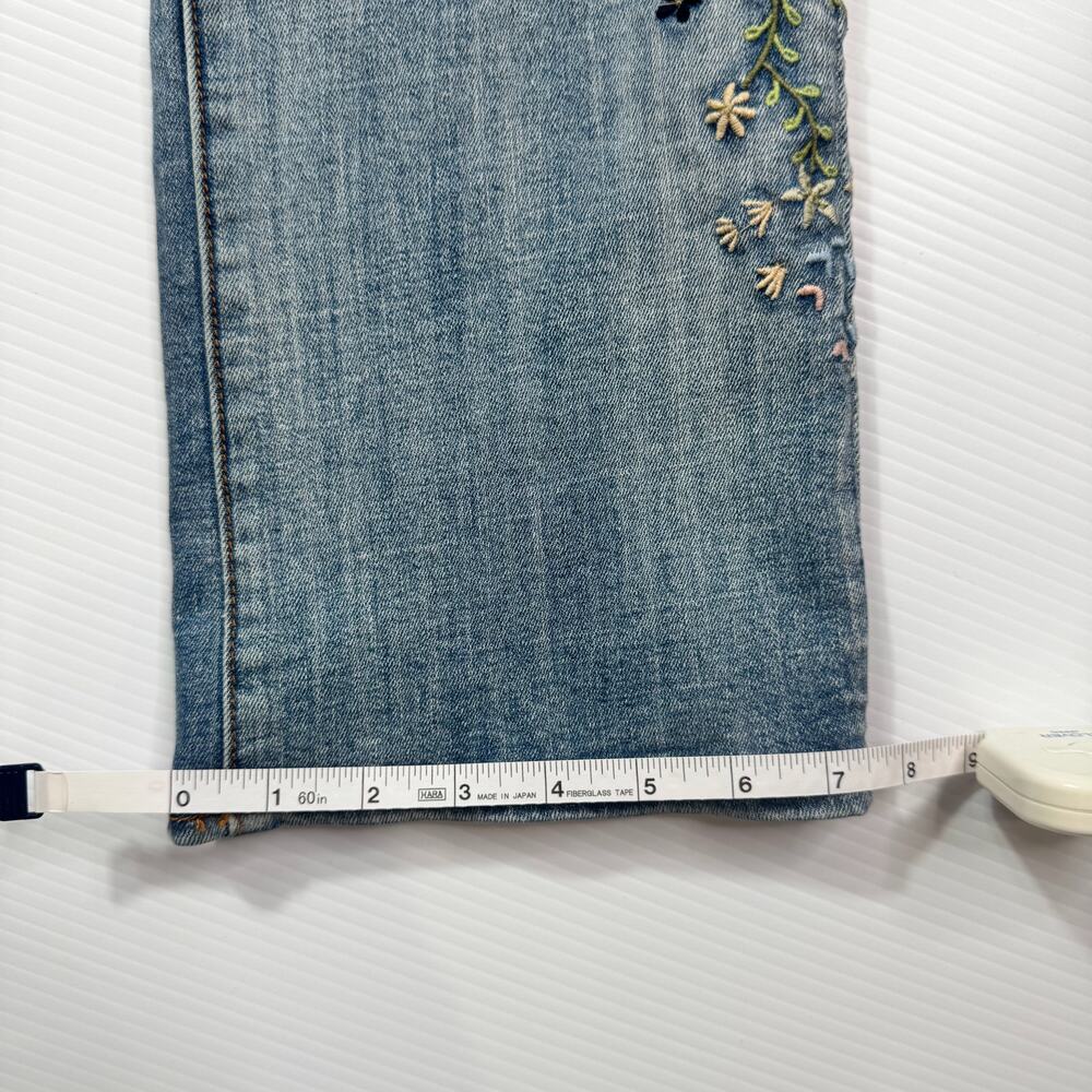 Driftwood Kelly Blueberry Blossom Jeans Women's 29 Floral Cottagecore Boho - Picture 5 of 16
